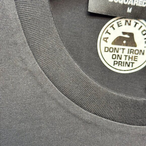 Dsquared2 Men Icon Scribble Cool Fit T Shirt Black - Picture 5 of 7